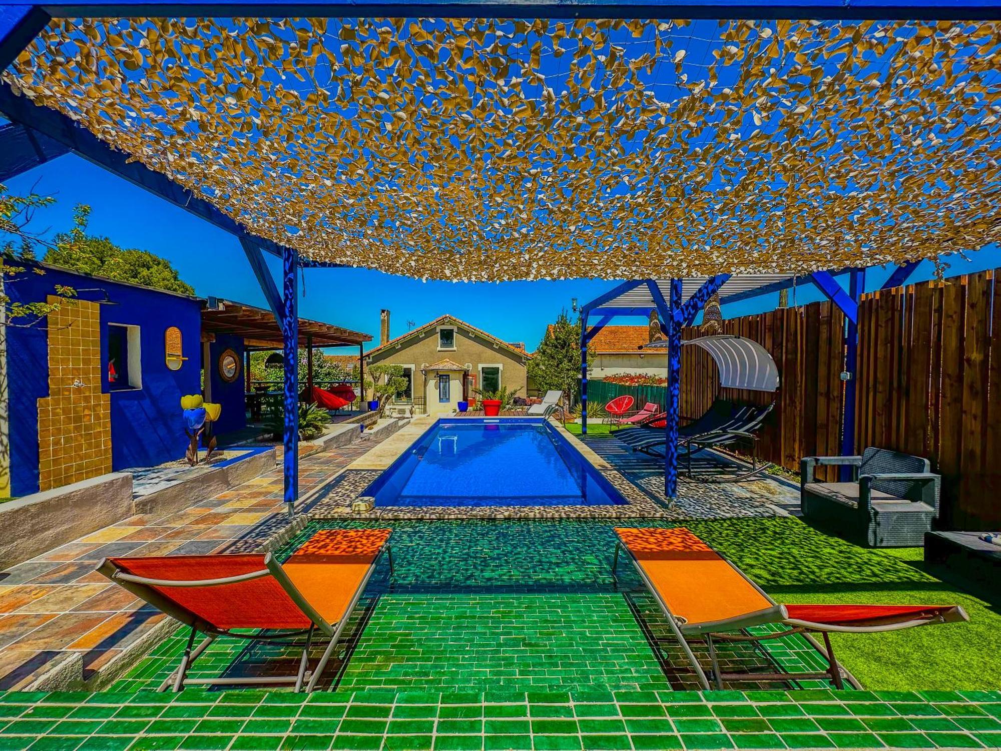 Loft Modern Avec Jardin Piscine Et Pool House Villa Lavalette Exterior foto