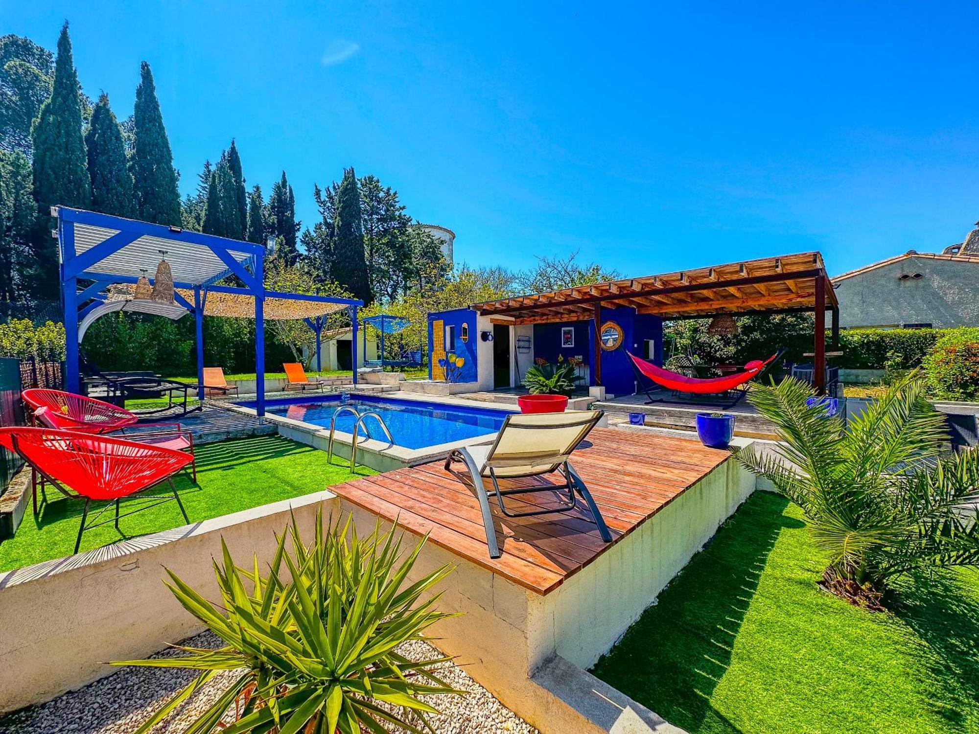 Loft Modern Avec Jardin Piscine Et Pool House Villa Lavalette Exterior foto
