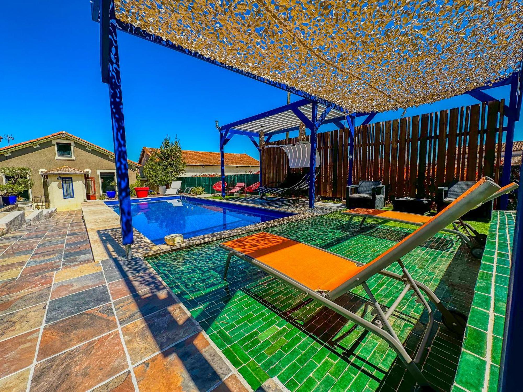Loft Modern Avec Jardin Piscine Et Pool House Villa Lavalette Exterior foto