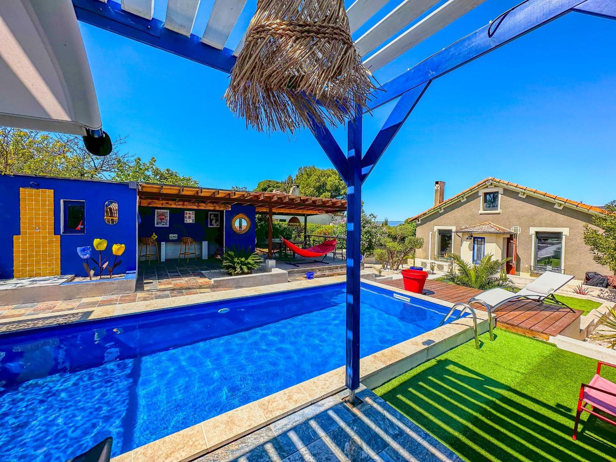Loft Modern Avec Jardin Piscine Et Pool House Villa Lavalette Exterior foto